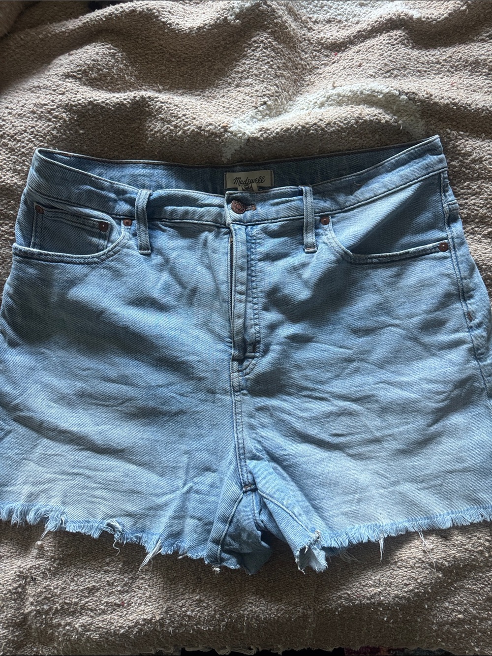 Madewell High-Rise Denim Shorts in Watt Wash | Size 32